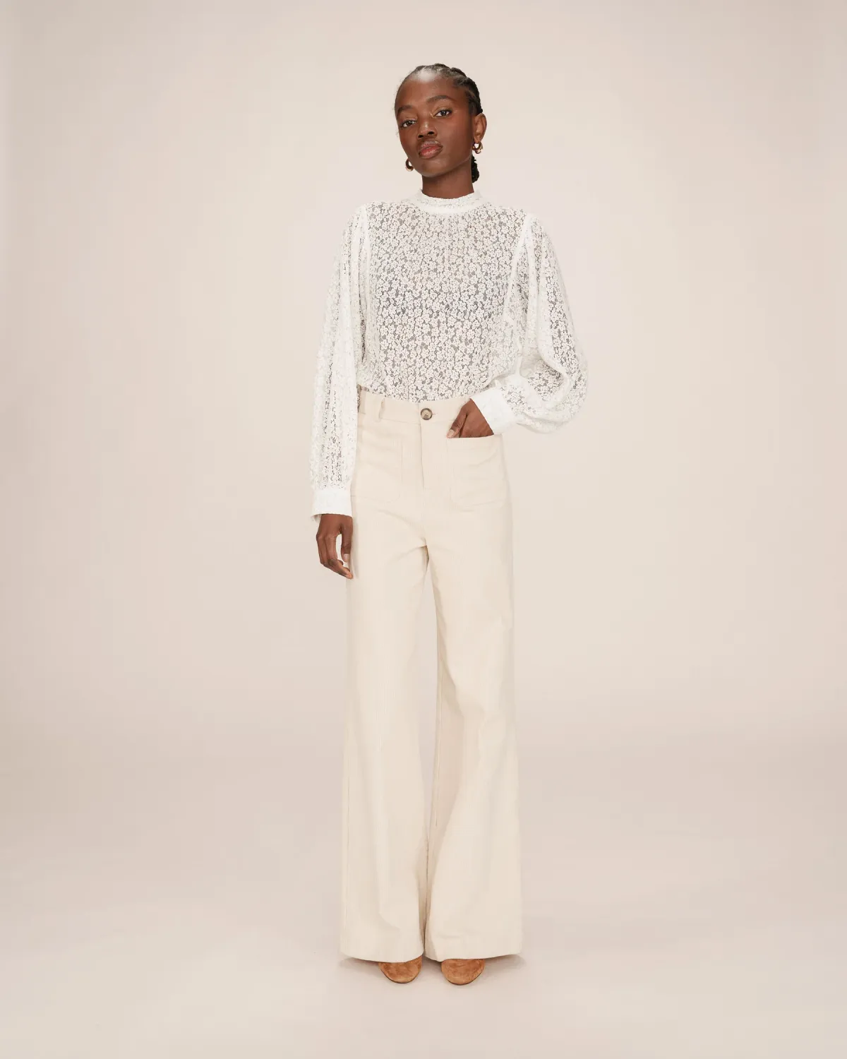 ​Corduroy flared pants