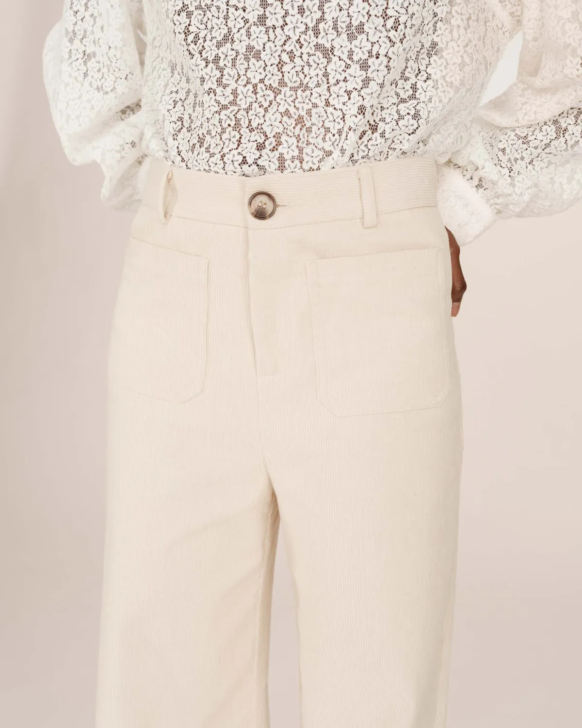 Corduroy flared pants