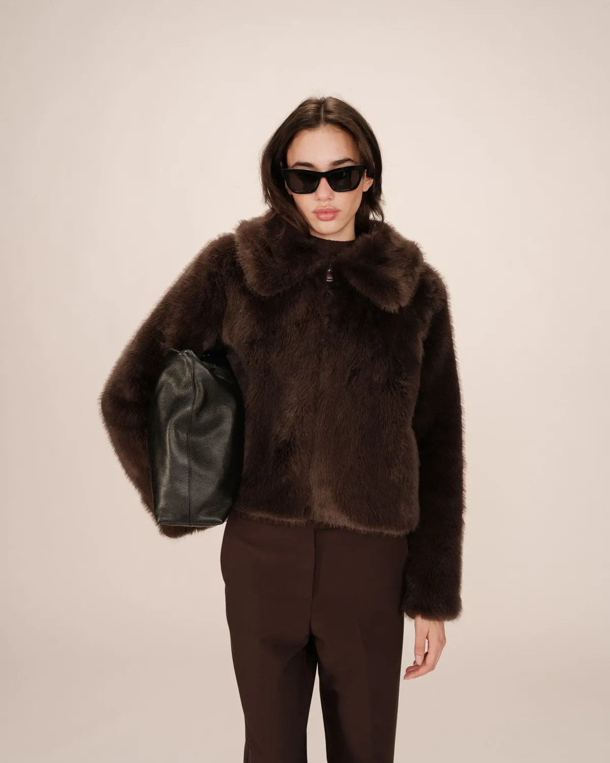 ​Short faux fur jacket