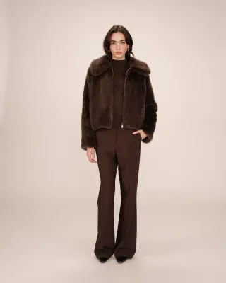 ​Short faux fur jacket