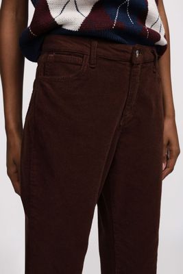 Corduroy bootcut pants