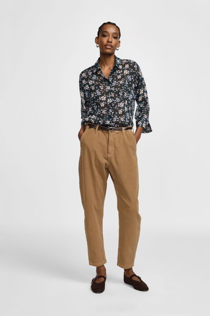 Velvet chino pants