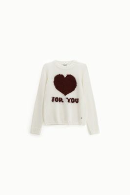 ​Sweater with embroidered heart