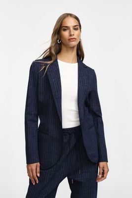 Slim denim-effect jacket