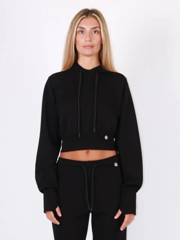 ​Cropped hooded sweatshirt