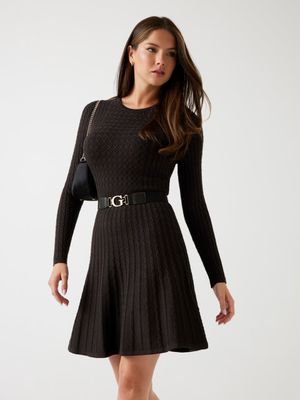 Cable knit dress