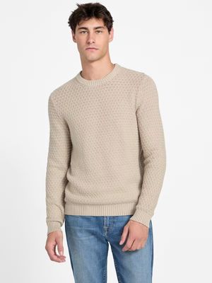 ​Rice stitch crewneck sweater