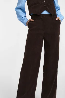 Velvet palazzo pants