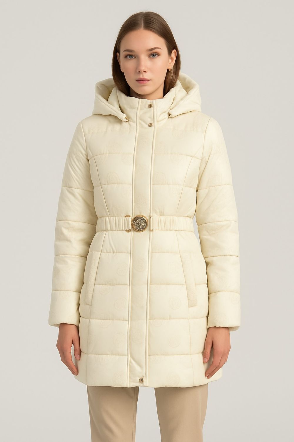 ​Logo fabric down jacket