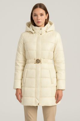 ​Logo fabric down jacket