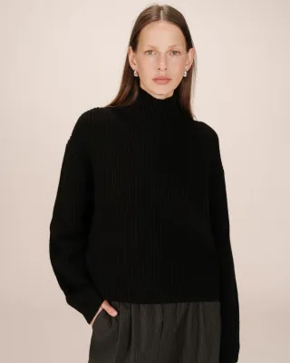 Wool blend turtleneck sweater