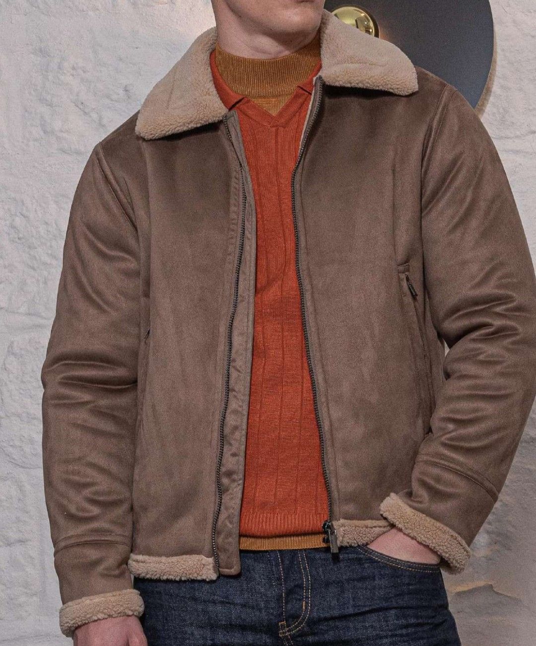 ​Faux suede sheepskin