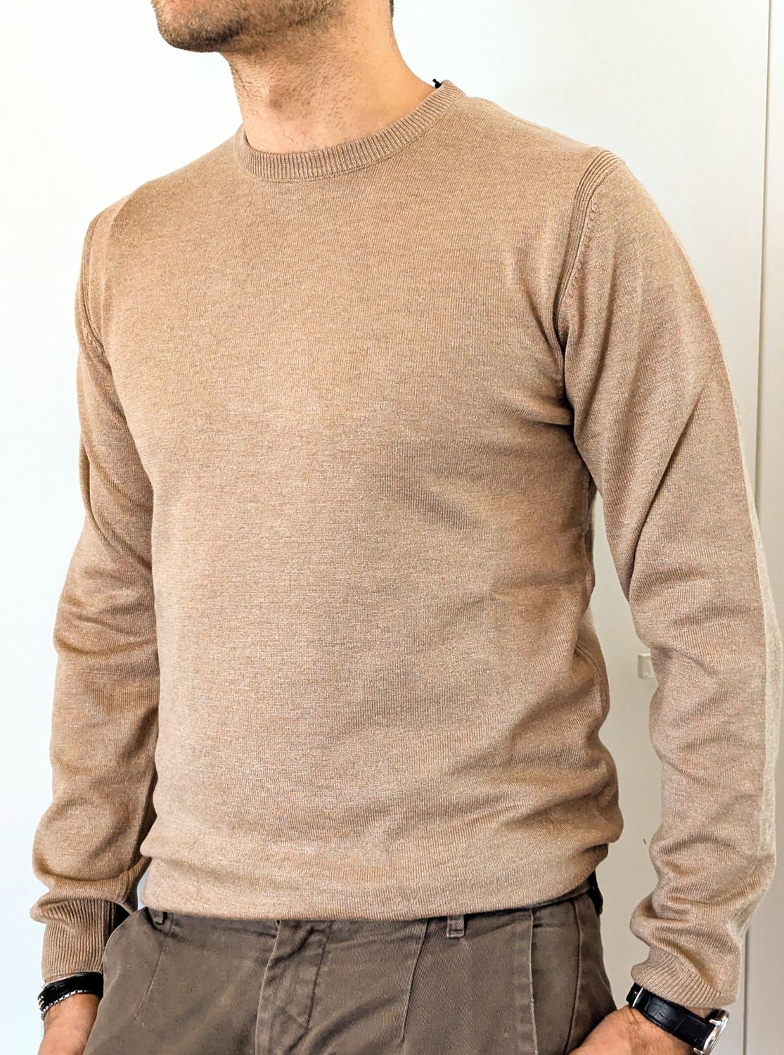 ​Crewneck viscose sweater