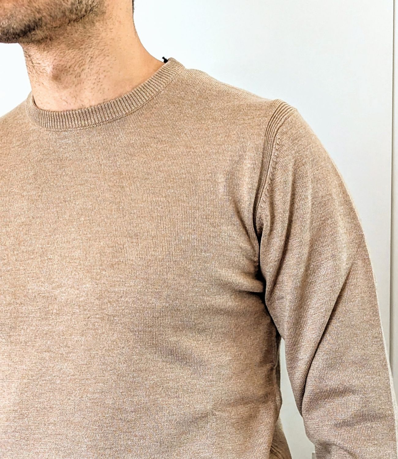 Crewneck viscose sweater