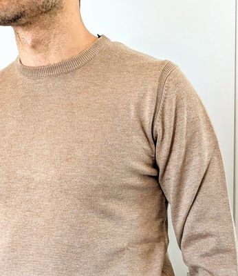 Crewneck viscose sweater