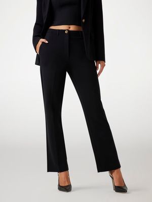 ​Straight-leg stretch viscose pants