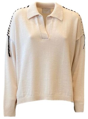 Regular-fit sweater with collar