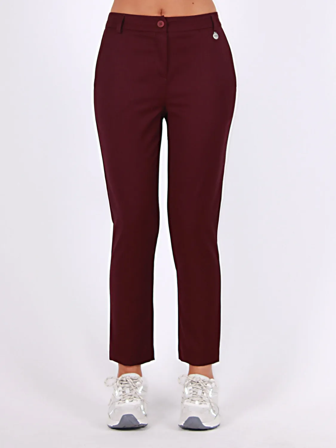 ​Viscose blend cigarette pants