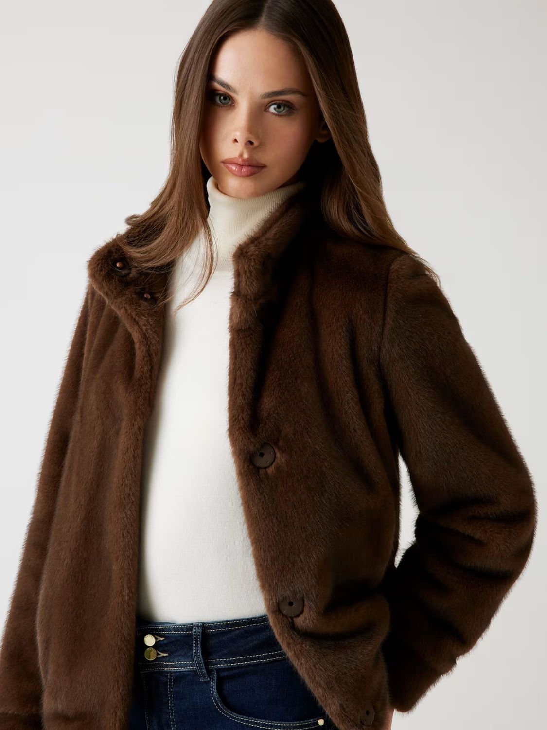 ​Regular fake fur jacket