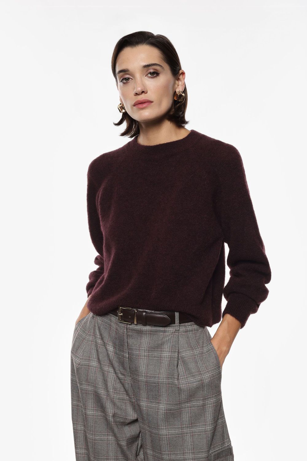 ​Regular-fit alpaca sweater