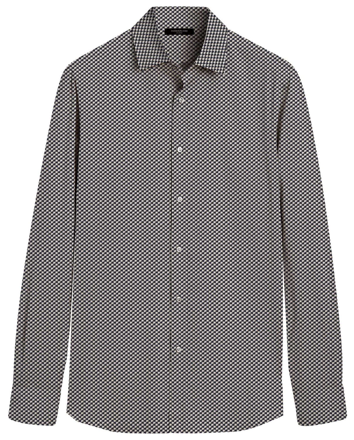 ​Slim-fit shirt with micro-pattern