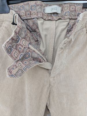 Velvet chinos pants