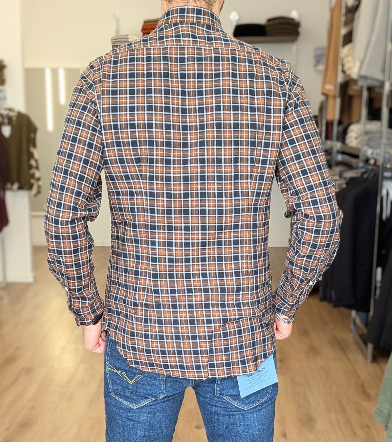 Checked flannel shirt