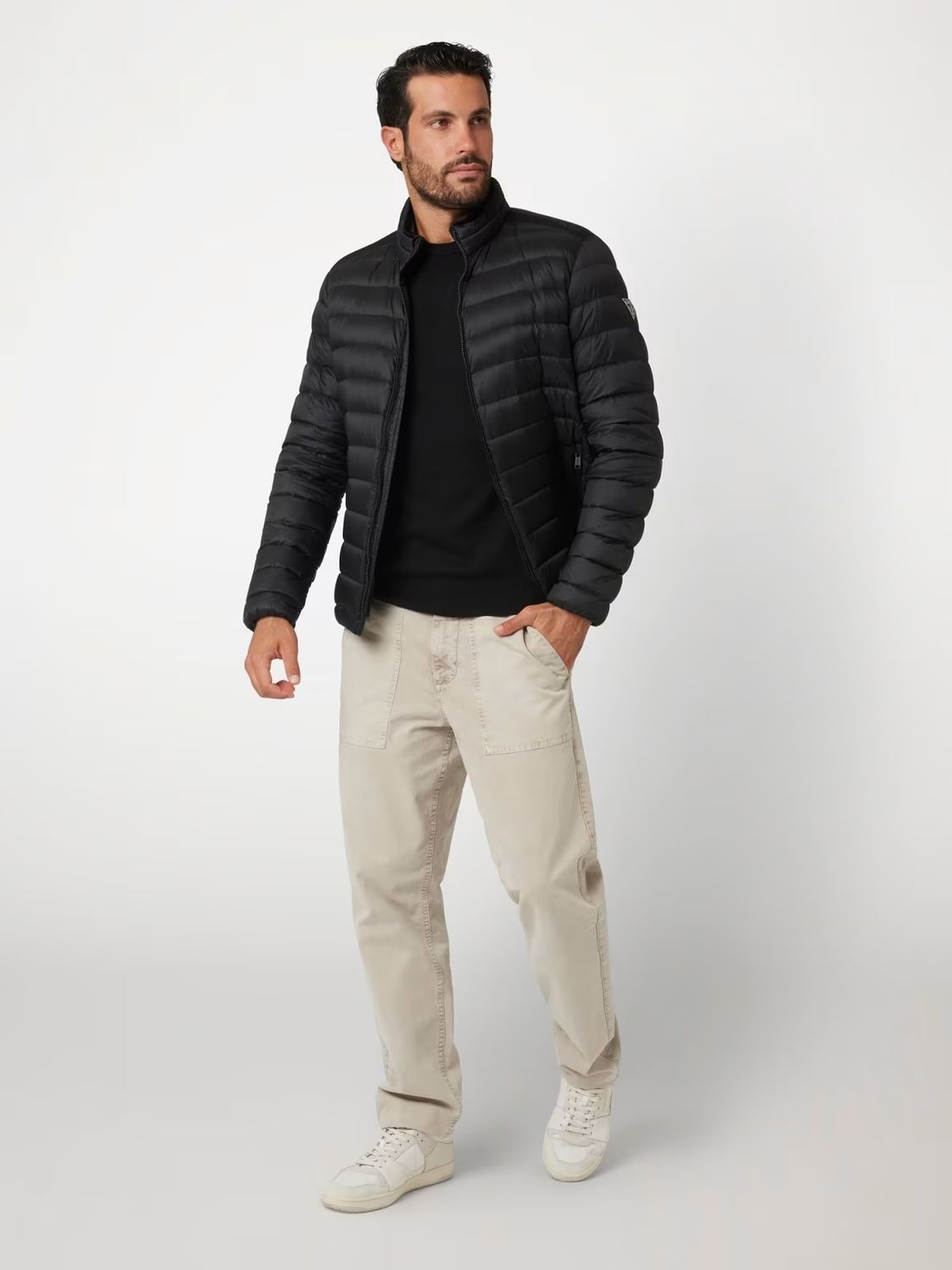 ​Regular-fit quilted down jacket