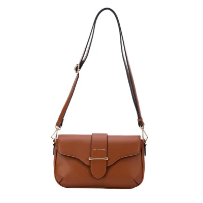 Faux leather shoulder mini bag