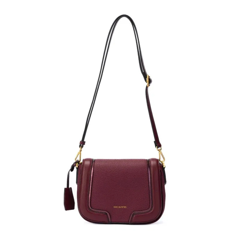 Faux leather shoulder mini bag
