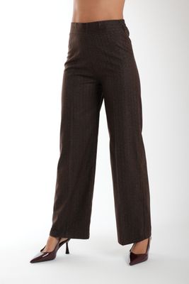 Straight herringbone pants Straight herringbone pants