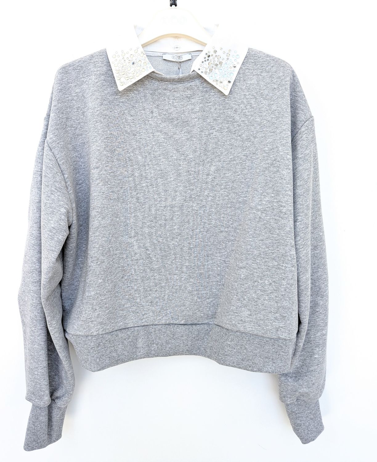 ​Crewneck sweatshirt with collar