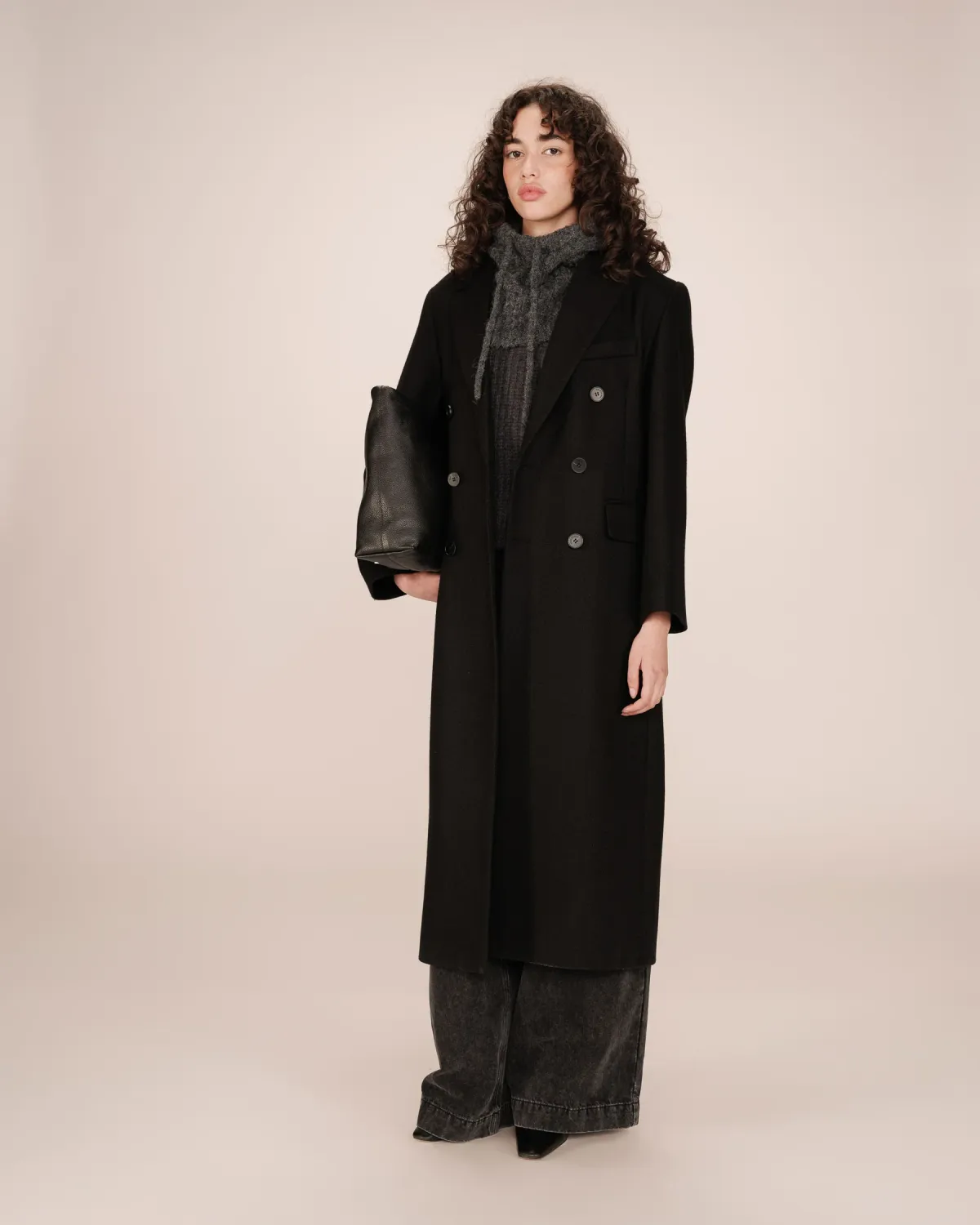 Wool long coat