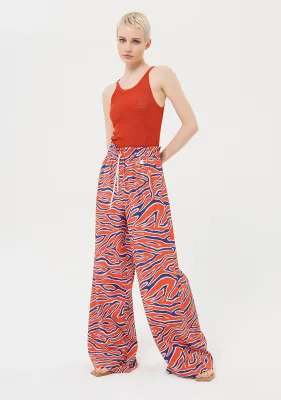 Palazzo pants in zebra print