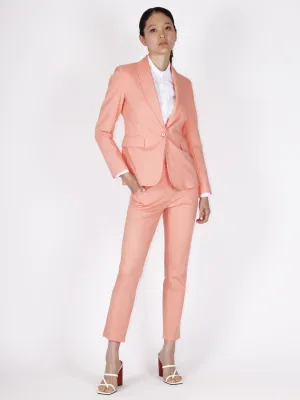 ​​Single-breasted blazer in stretch cotton