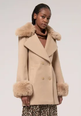 ​​Regular double-breasted coat​