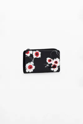 Wallet with floral print