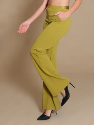 High-waisted flare pants