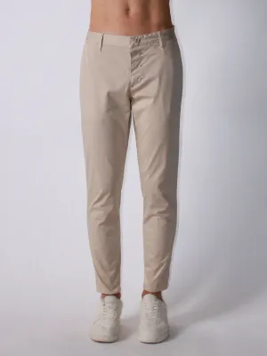 Satin chino pants