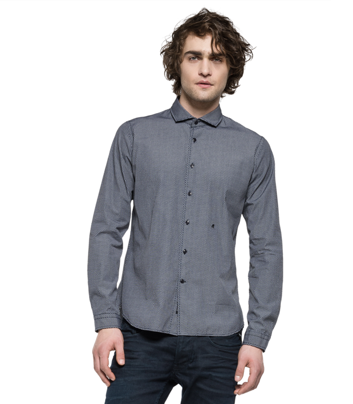 ​Micro patterned regular shirt