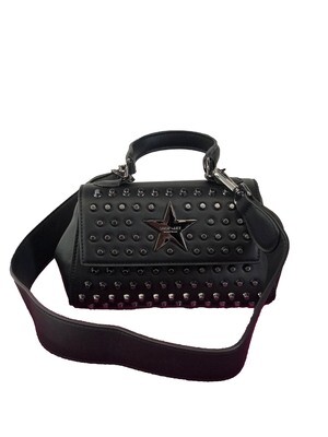 Eco leather mini bag with studs