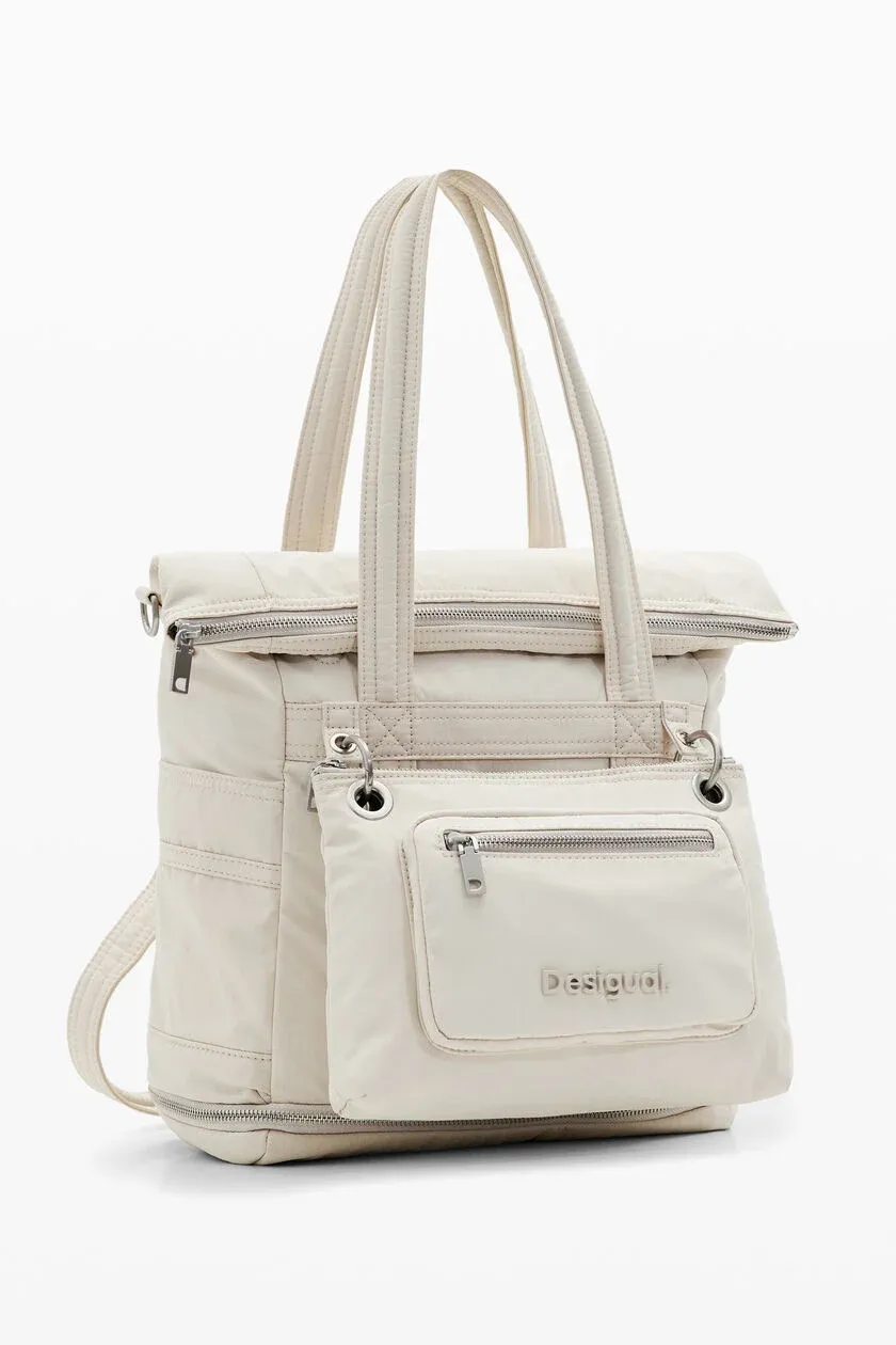 Convertible nylon backpack
