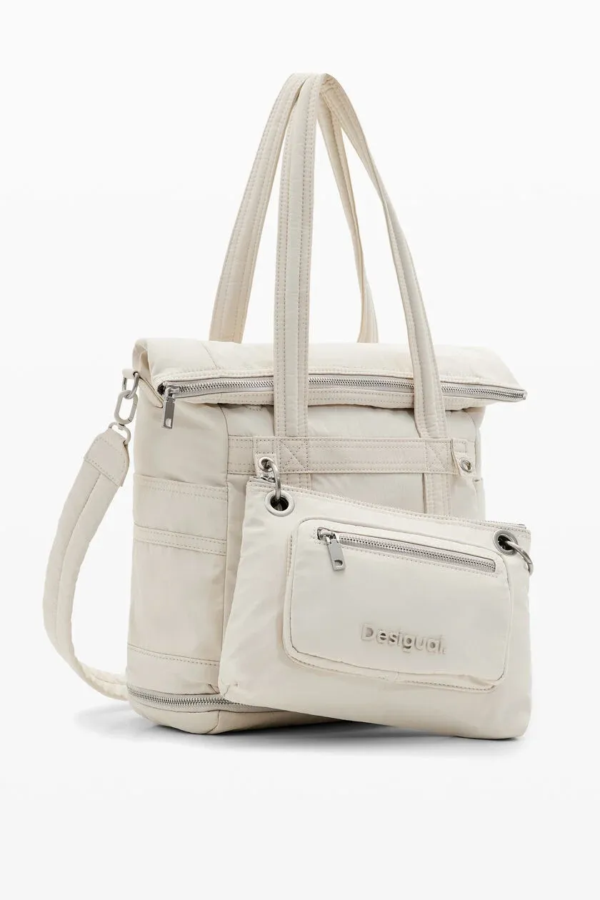 Convertible nylon backpack