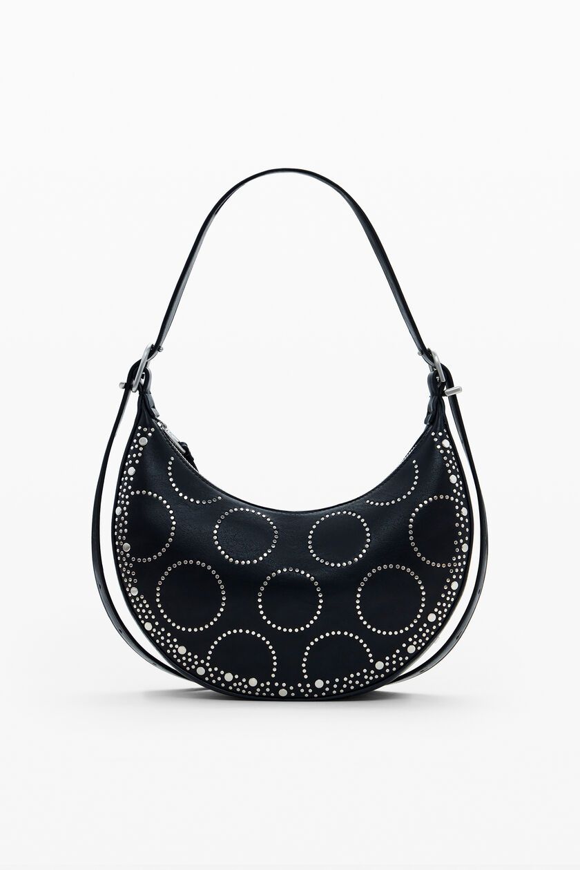 Eco-leather bag with studs