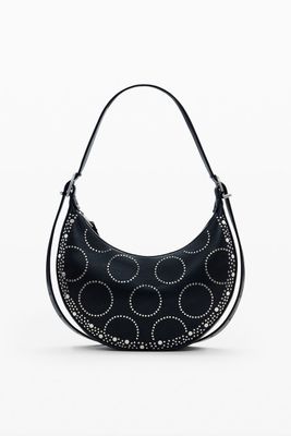 Eco-leather bag with studs