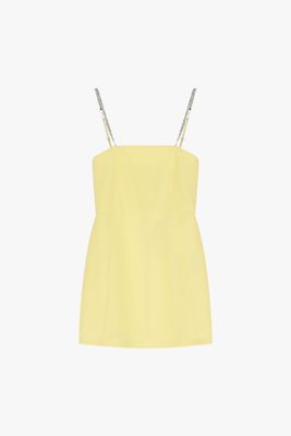 Short dress with jewel straps