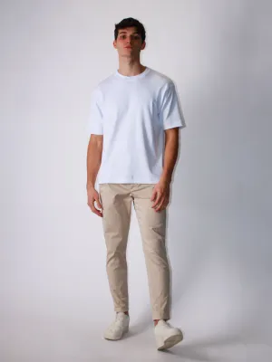 Satin chino pants