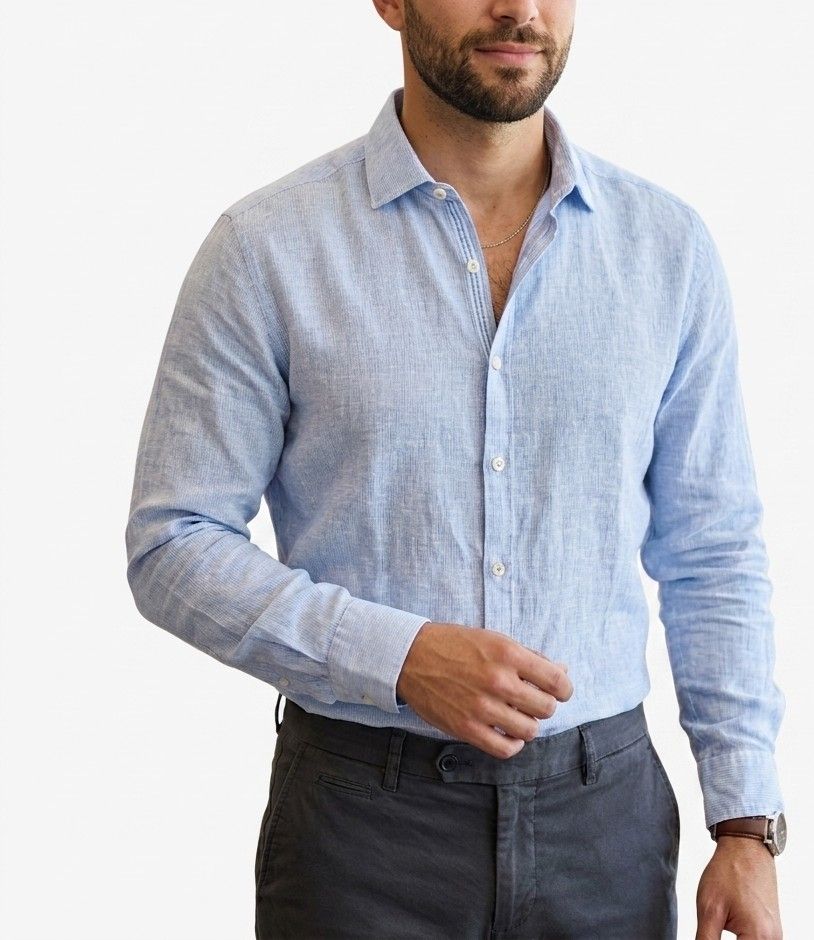 Striped linen shirt