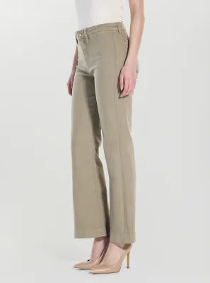 ​Wide-leg denim pants