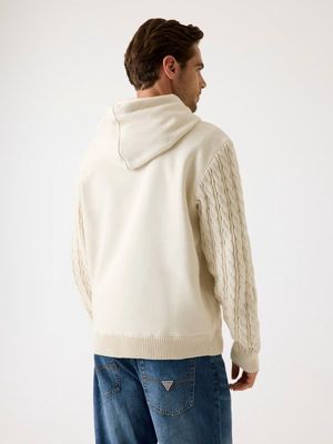 ​Sweatshirt with knitted sleeves